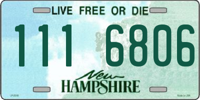 NH license plate 1116806
