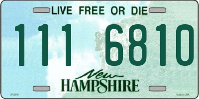 NH license plate 1116810