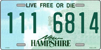 NH license plate 1116814