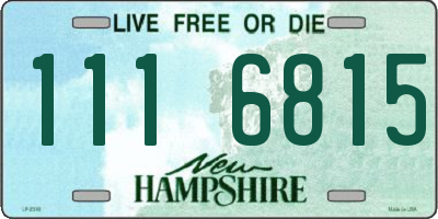 NH license plate 1116815