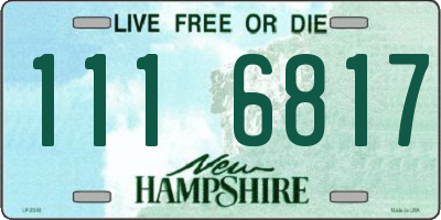 NH license plate 1116817