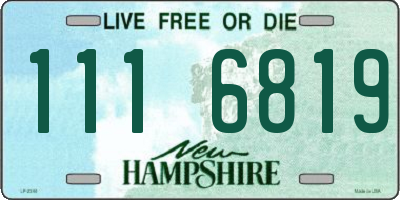NH license plate 1116819