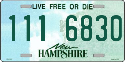 NH license plate 1116830