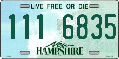 NH license plate 1116835