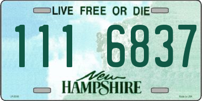 NH license plate 1116837