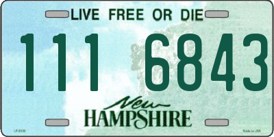 NH license plate 1116843