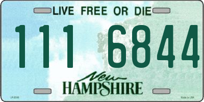 NH license plate 1116844