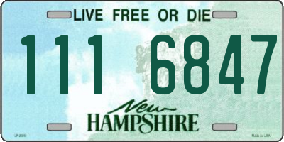 NH license plate 1116847