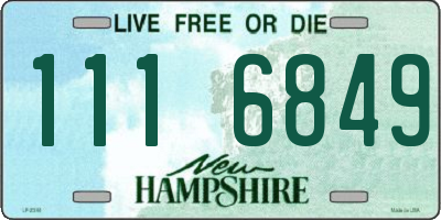 NH license plate 1116849