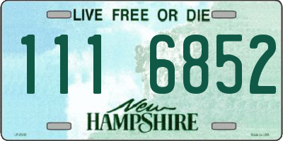 NH license plate 1116852