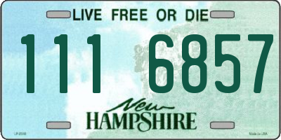 NH license plate 1116857