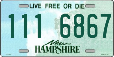 NH license plate 1116867