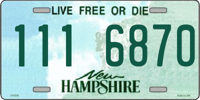 NH license plate 1116870