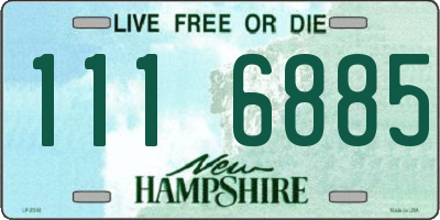 NH license plate 1116885