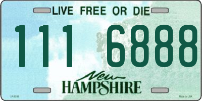 NH license plate 1116888