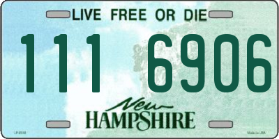 NH license plate 1116906