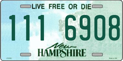 NH license plate 1116908