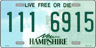 NH license plate 1116915