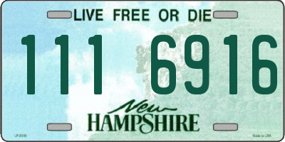 NH license plate 1116916