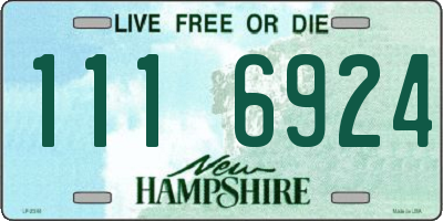 NH license plate 1116924