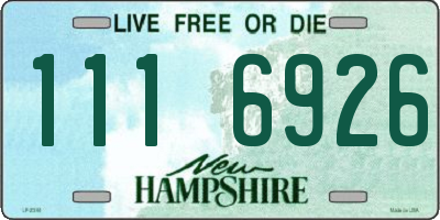 NH license plate 1116926