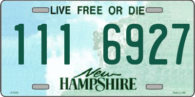NH license plate 1116927