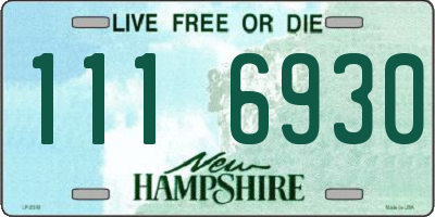 NH license plate 1116930