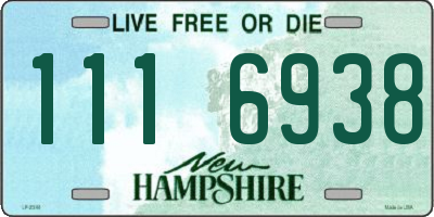 NH license plate 1116938