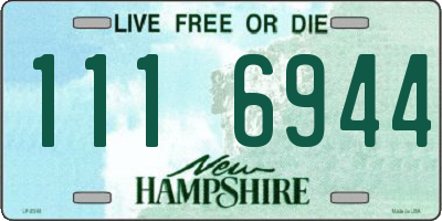 NH license plate 1116944