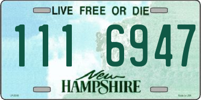 NH license plate 1116947