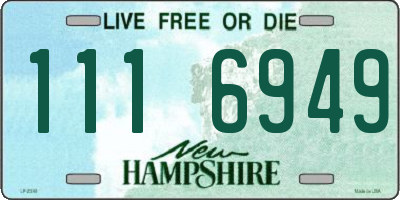 NH license plate 1116949