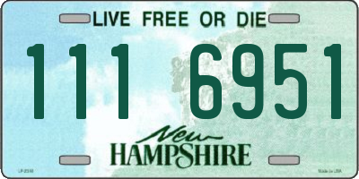 NH license plate 1116951
