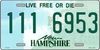 NH license plate 1116953