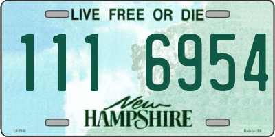 NH license plate 1116954
