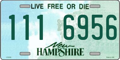 NH license plate 1116956