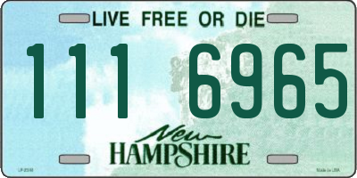 NH license plate 1116965