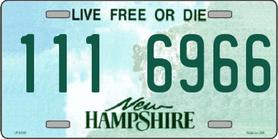 NH license plate 1116966