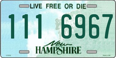 NH license plate 1116967