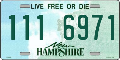 NH license plate 1116971
