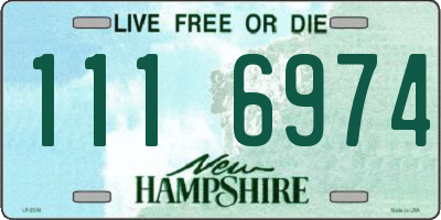 NH license plate 1116974