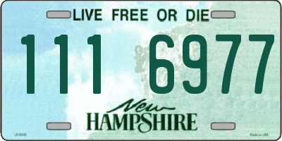NH license plate 1116977