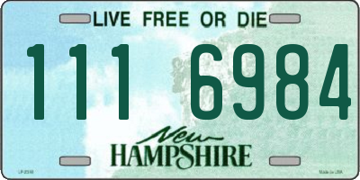 NH license plate 1116984
