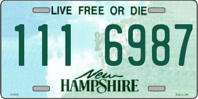 NH license plate 1116987