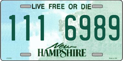 NH license plate 1116989