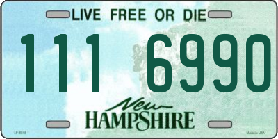 NH license plate 1116990