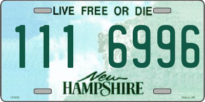 NH license plate 1116996