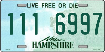NH license plate 1116997