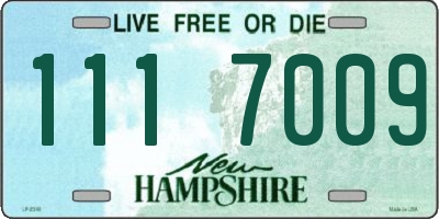 NH license plate 1117009