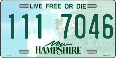 NH license plate 1117046