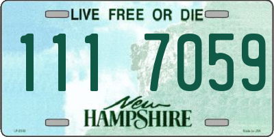 NH license plate 1117059